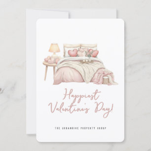 Modern Real Estate Corporate Valentine's Day Holiday Card