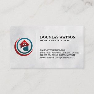 Modern Real Estate Custom Logo Business Card