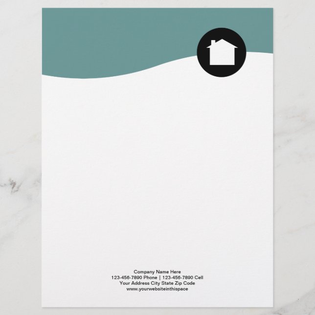 Modern Real Estate Letterhead Stationary (Front)