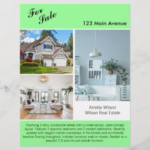 Modern Real Estate Listing 2 Sided Flyer