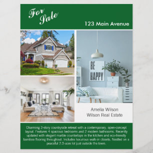 Modern Real Estate Listing 2 Sided Flyer