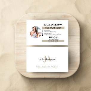 Modern Real Estate Marketing Business Realtor Business Card