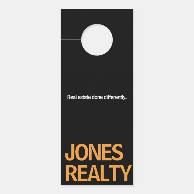 Modern Real Estate Marketing Door Hanger (Front)