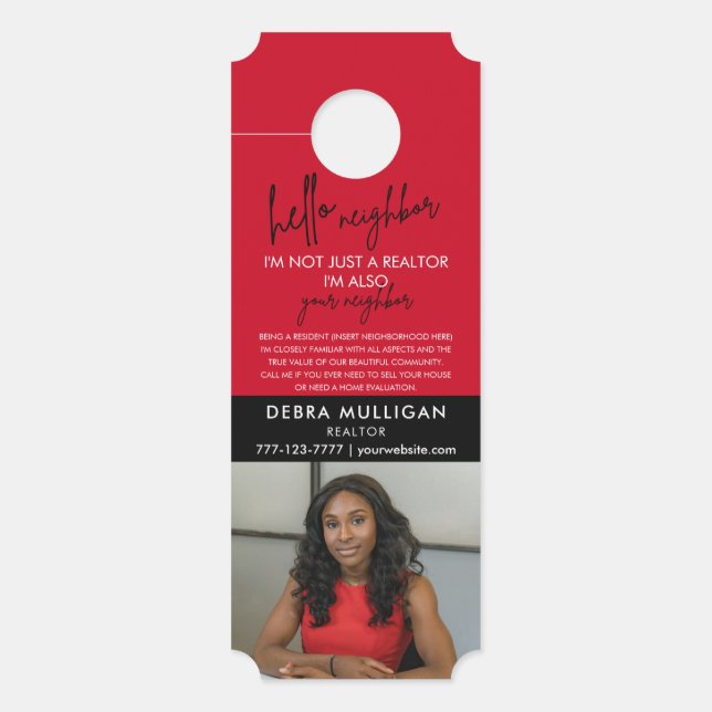 Modern Real Estate Marketing Door Hanger (Front)