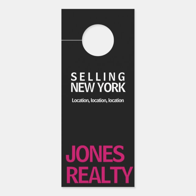 Modern Real Estate Marketing Door Hanger (Front)