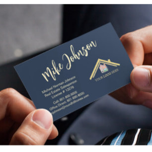 Modern Real Estate Professional Logo QR Code    Business Card