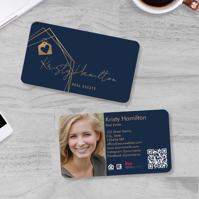modern real estate professional realtor photo logo business card (Creator Uploaded)
