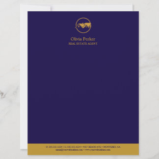 Modern Real Estate Promotional Realtor Custom Letterhead