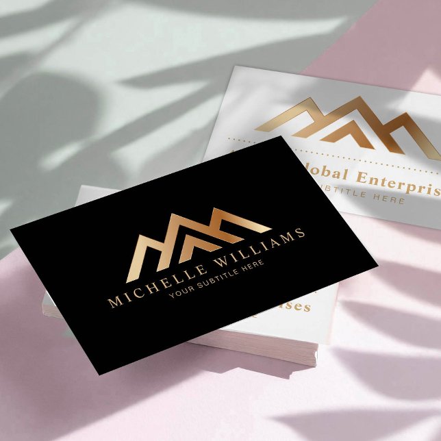 Modern Real Estate Promotional Realtor Logo Busine Business Card (Creator Uploaded)