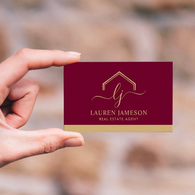 Modern Real Estate Promotional Realtor Logo Busine Business Card (Creator Uploaded)