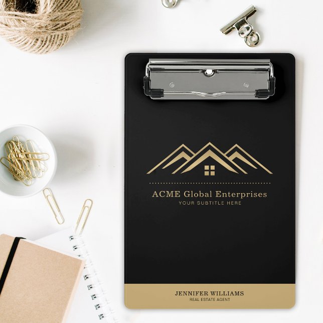 Modern Real Estate Promotional Realtor Logo Mini Clipboard (Creator Uploaded)
