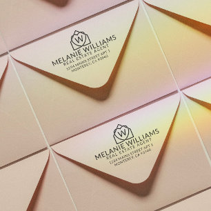 Modern Real Estate Promotional Realtor Logo Rubber Stamp