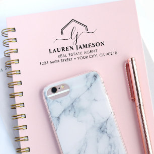 Modern Real Estate Promotional Realtor Logo Self-inking Stamp