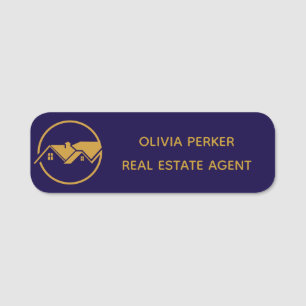 Modern Real Estate Promotional Realtor Name Tag