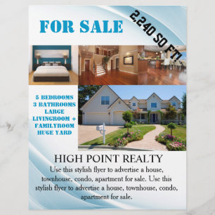 Modern Real Estate Realtor For Sale Flyer