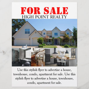 Modern Real Estate Realtor For Sale Flyer