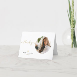Modern Real Estate Thank You Card - Monogram