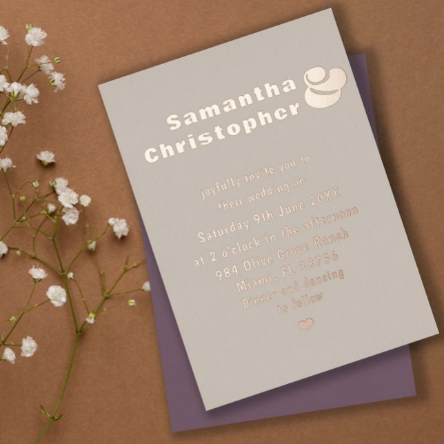 Modern Real Rose Gold Beige & Dusty Rose Wedding (Creator Uploaded)