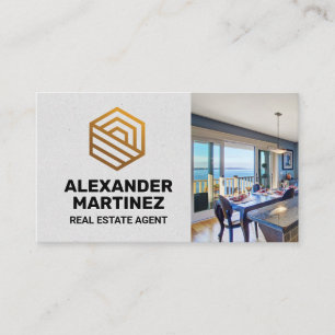 Modern Realtor Design View of Balcony Business Card