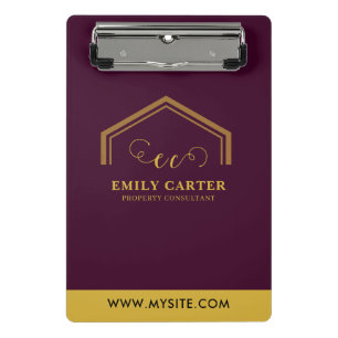 Modern Realtor Logo Promo Pros clipboard