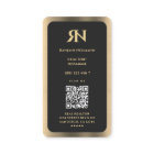 Modern Realtor Mortgage Broker Black Fau Gold Trim