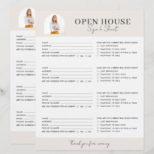 Modern Realtor Name Badge with Photo Arch Elegant