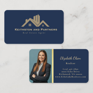 Modern Realtor Professional Real Estate agents Business Card