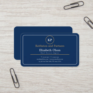 Modern Realtor Promotional black elegant simple Business Card