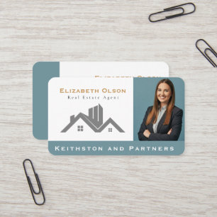Modern Realtor Promotional Real Estate agents Business Card