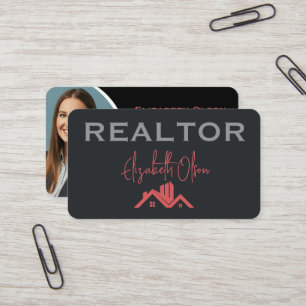 Modern Realtor Promotional Real Estate agents Business Card