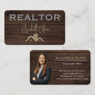 Modern Realtor Promotional Real Estate agents Business Card