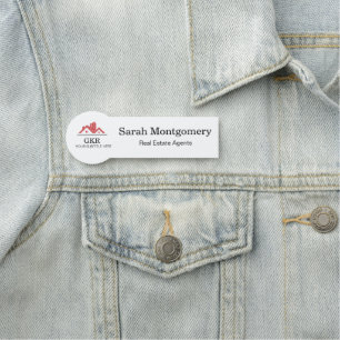 Modern Realtor Promotional Real Estate agents Name Tag