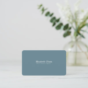 Modern Realtor Promotional simple black white Business Card