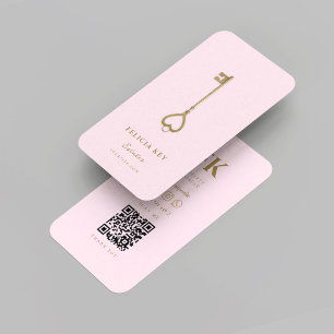 Modern Realtor Real Estate Agent Initials Business Card