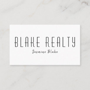 Modern Realty Realtor Business Card