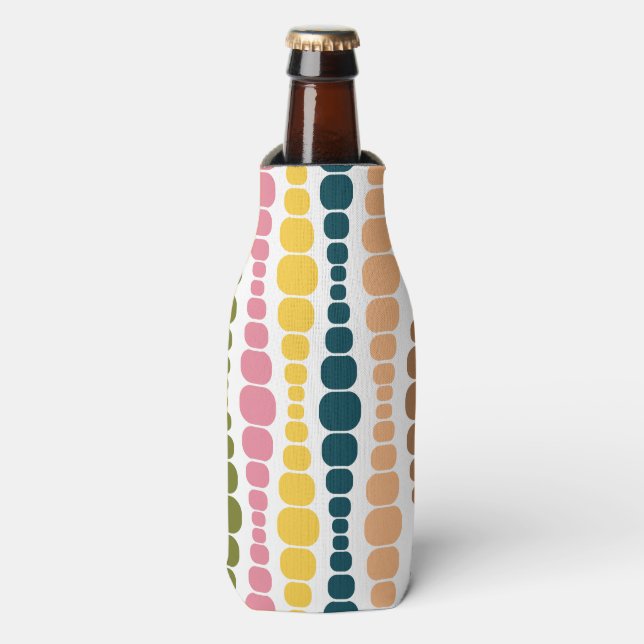 Modern Rectangles  Bottle Cooler (Bottle Front)
