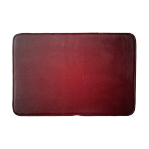 Modern Red-Black Grainy Vignette Bath Mat