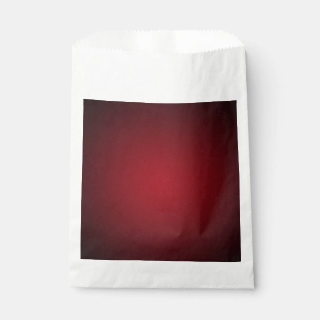 Modern Red-Black Grainy Vignette Favour Bags (Front)