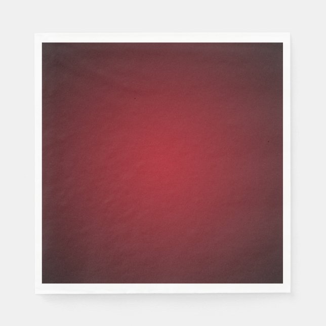Modern Red-Black Grainy Vignette Napkin (Front)