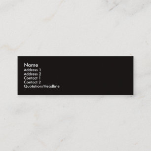 Modern red circles on rough black background mini business card