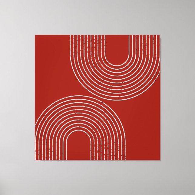Modern Red Design Canvas Print (Front)