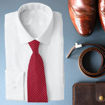 Modern Red Diamond Pattern Neck Tie<br><div class="desc">Modern Red Diamond Pattern Neck Tie features an elegant and stylish modern red and white diamond pattern. Perfect for weddings,  groomsmen,  Father's Day,  birthday gift for Dad or Grandpa and more. Designed by ©2024 Evco Studio www.zazzle.com/store/evcostudio</div>