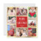 Modern Red & Gold Merry Christmas Photo Collage