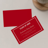 Modern Red Graduation 2026 Party