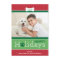 Modern Red Green Puppy Dog Theme Happy Holidays