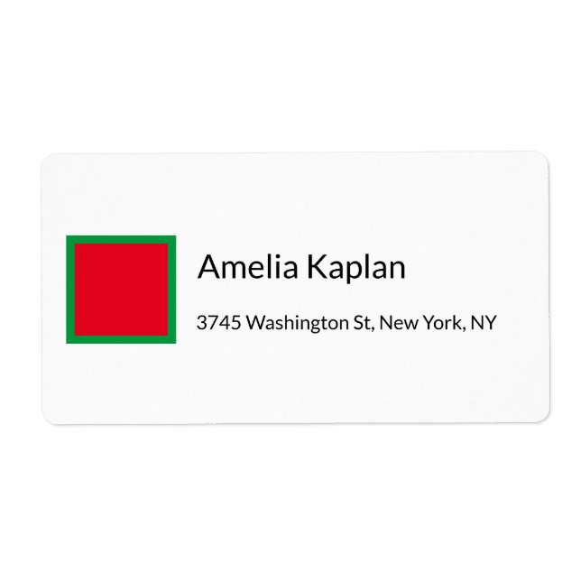 Modern Red Green White Minimalist Professional (Front)