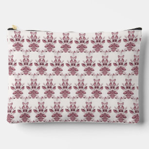 Modern Red Leaves Accessory Pouch