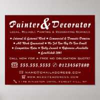 Modern Red Painter & Decorator