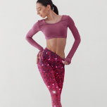 Modern Red & Pink Glitter Sparkles Gift Leggings<br><div class="desc">Modern Red & Pink Glitter Sparkles Gift</div>