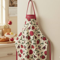 Modern Red Pomegranate Fruit Pattern